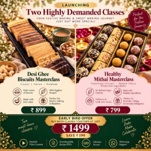 Healthy Mithai And Desi Ghee Biscuits Masterclass Bundle